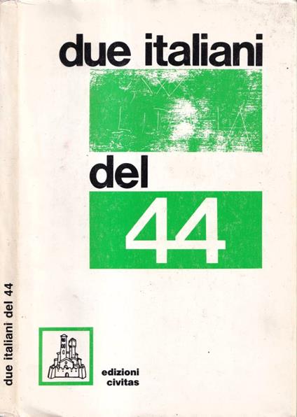 Due italiani del 44 - copertina