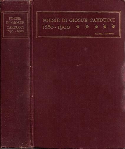 Poesie (1850-1900) - Giosuè Carducci - copertina