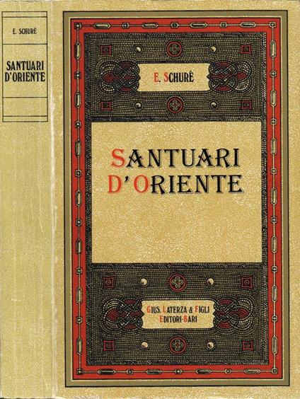 Santuari d'Oriente - Édouard Schuré - copertina