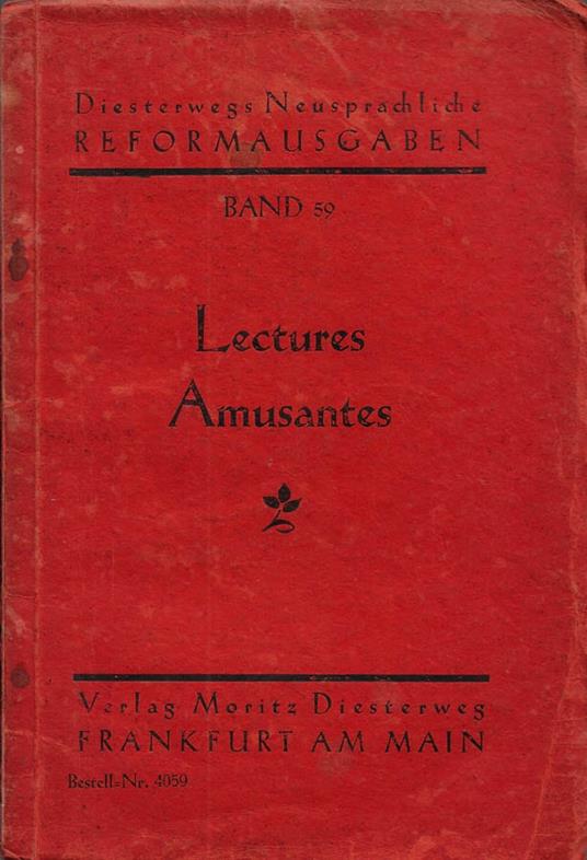 Lectures amusantes - copertina