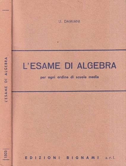 L' esame di algebra - copertina