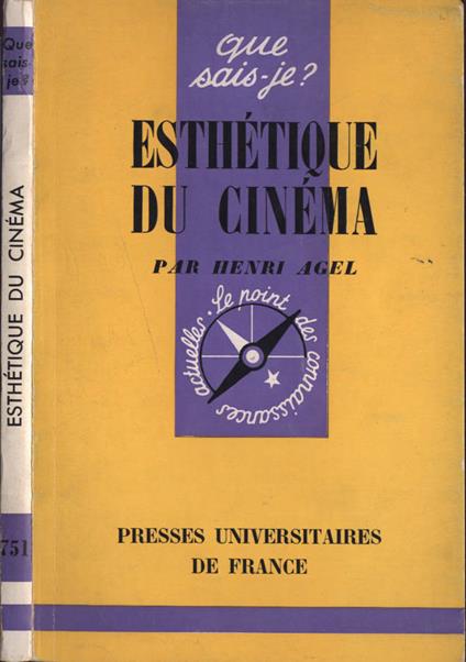 Esthétique du cinema - Henri Agel - copertina