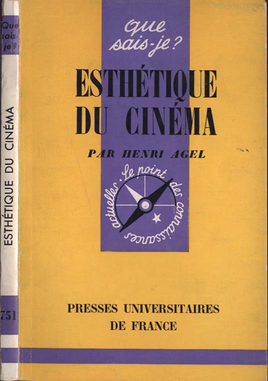 Esthétique du cinema - Henri Agel - copertina