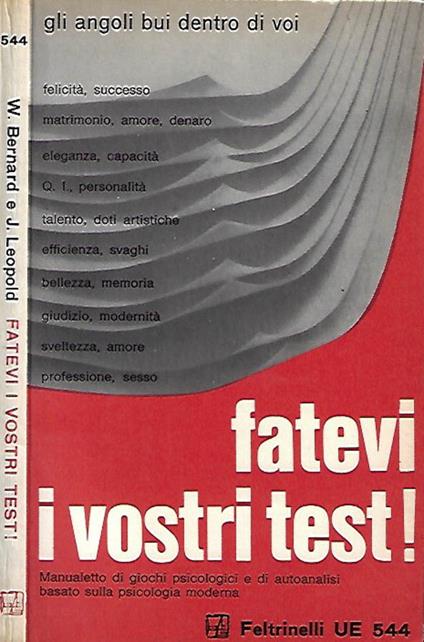 Fatevi i vostri test - William Bernard - copertina