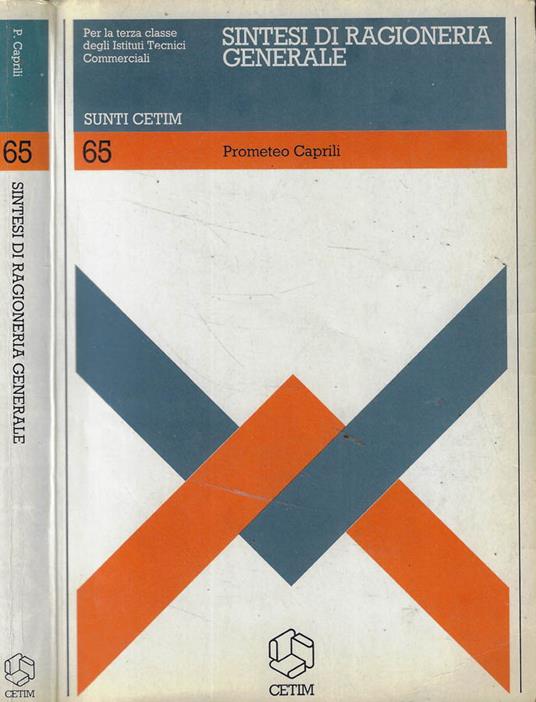 Sintesi di ragioneria generale - Prometeo Caprili - copertina