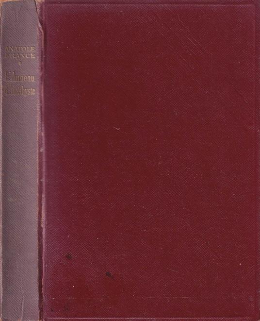 L' anneau d'améthyste - Anatole France - copertina