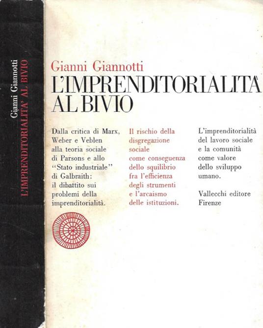 L' imprenditorialità al bivio - Gianni Giannotti - copertina