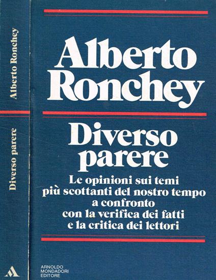 Diverso parere - Alberto Ronchey - copertina
