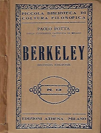 Berkeley - Paolo Rotta - copertina