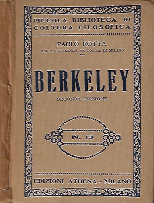 Berkeley - Paolo Rotta - copertina