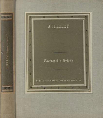 Poemetti e liriche - Percy Bysshe Shelley - copertina