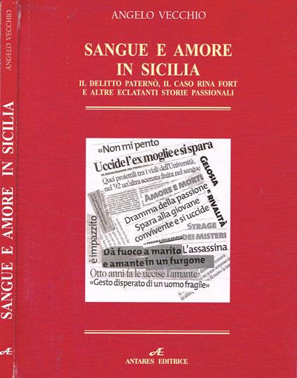 Sangue e amore in Sicilia - Angelo Vecchio - copertina