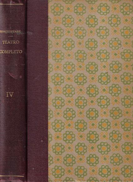 Teatro completo Vol. IV - William Shakespeare - copertina