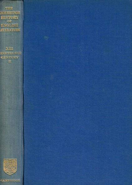 The Cambridge history of english literature vol.XIII, tomo II - copertina