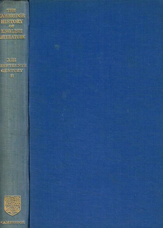 The Cambridge history of english literature vol.XIII, tomo II - copertina