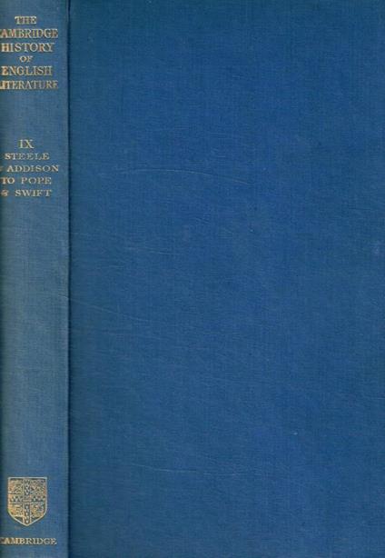 The Cambridge history of english literature vol.IX - copertina