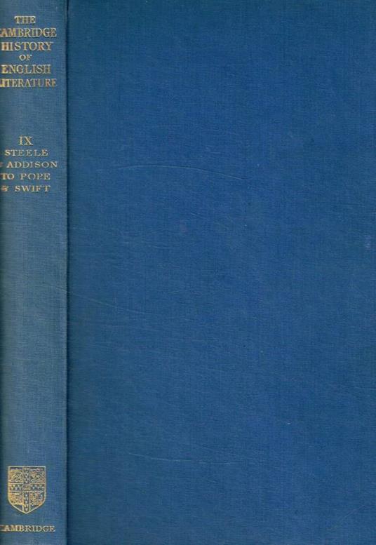 The Cambridge history of english literature vol.IX - copertina
