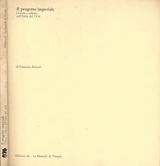 Il progetto imperiale - Francesco Bolzoni - copertina