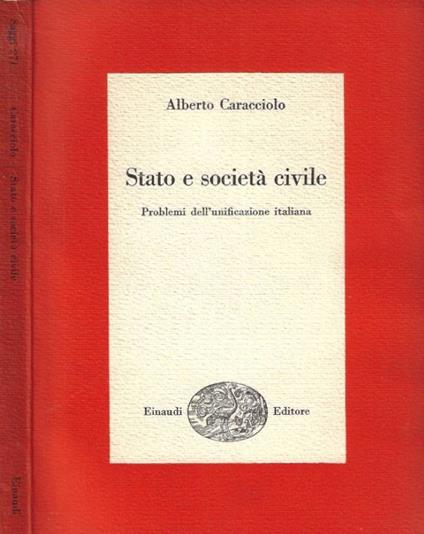 Stato e società civile - Alberto Caracciolo - copertina