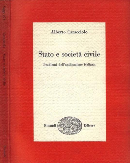 Stato e società civile - Alberto Caracciolo - copertina