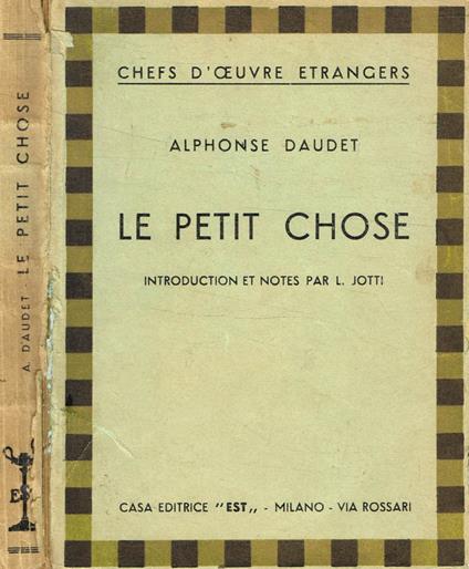Le petit chose - Alphonse Daudet - copertina