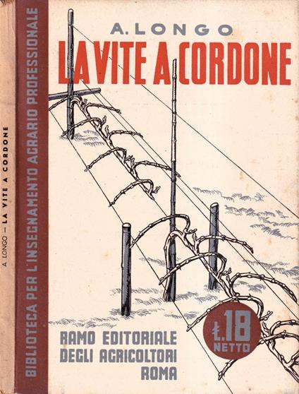 La vite a cordone - A. Longo - copertina