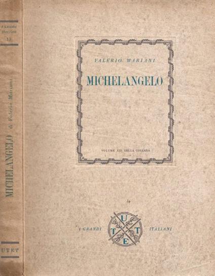 Michelangelo - Valerio Mariani - copertina