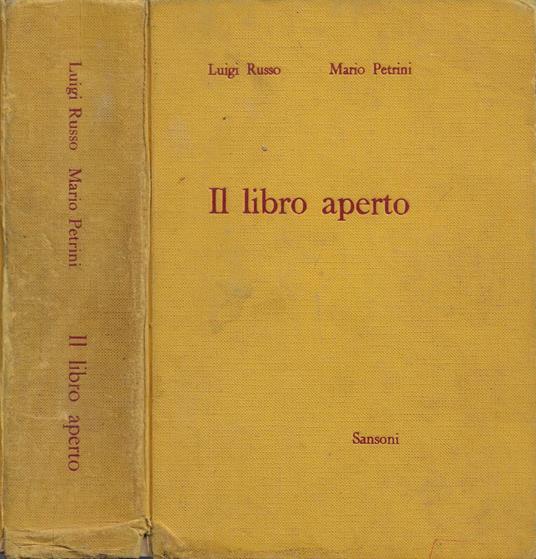 Il libro aperto - Luigi Russo - copertina