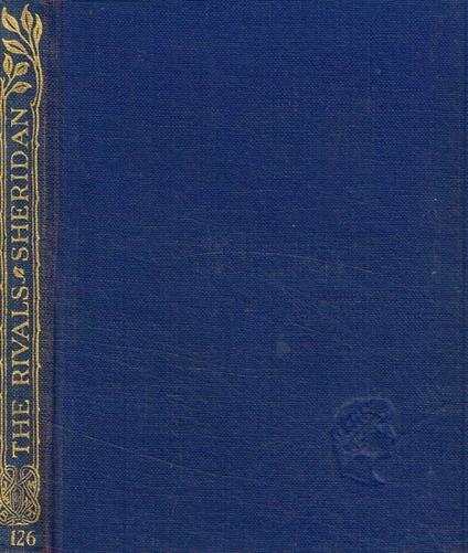 The rivals - Richard Brinsley Sheridan - copertina