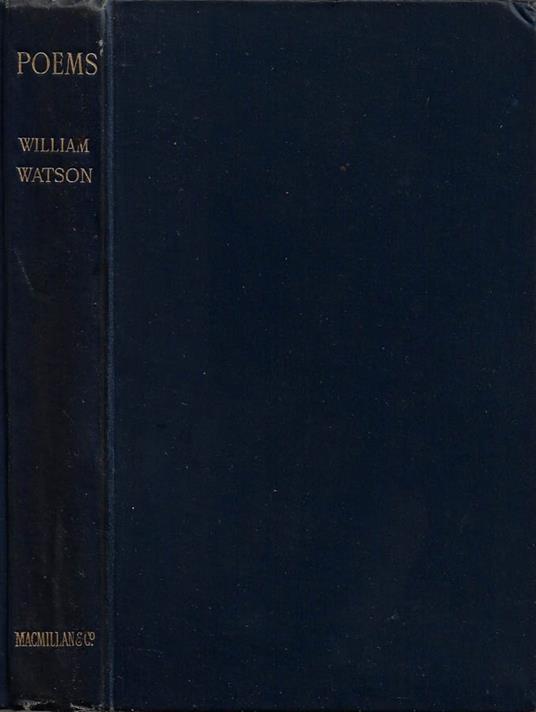 Poems - William Watson - copertina