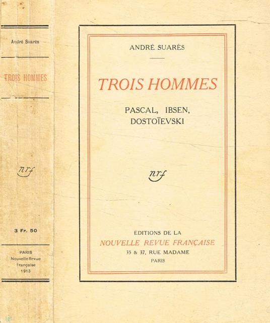 Trois Hommes - copertina