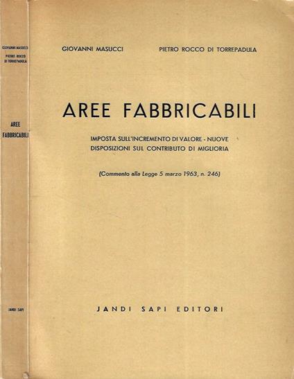 Aree fabbricabili - copertina