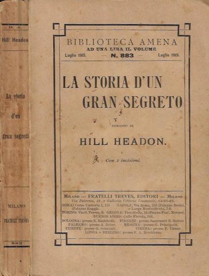La storia d'un gran segreto - copertina