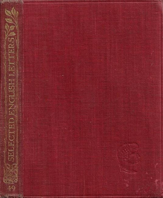 Selected English Letters - copertina