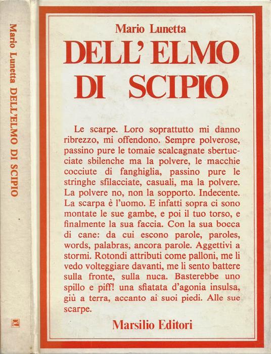 Dell'Elmo di Scipio - Mario Lunetta - copertina