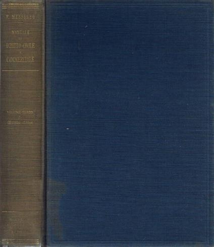 Manuale di Diritto Civile e Commerciale - Francesco Messineo - copertina