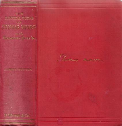 The Poetical Works - Thomas Moore - copertina