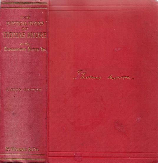 The Poetical Works - Thomas Moore - copertina