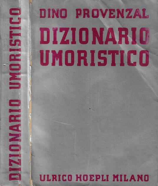 Dizionario umoristico - Dino Provenzal - copertina