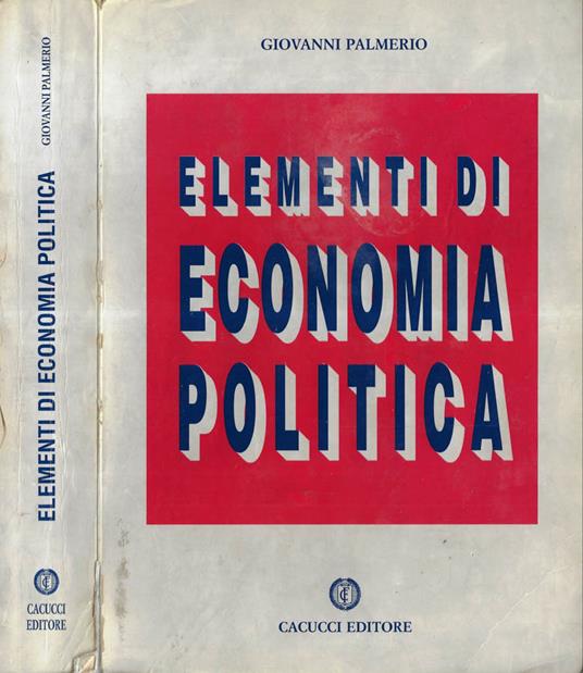 Elementi di economica politica - Giovanni Palmerio - copertina
