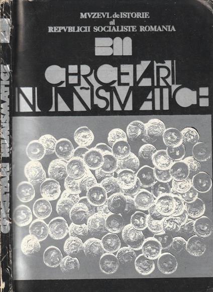 Cercetari numismatice vol I - copertina