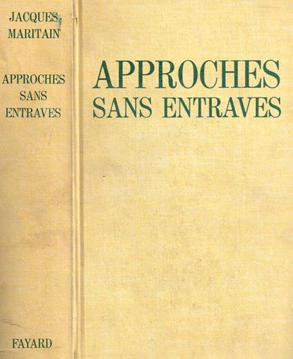Approches sans Entraves - Jacques Maritain - copertina
