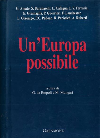 Un'Europa possibile - copertina