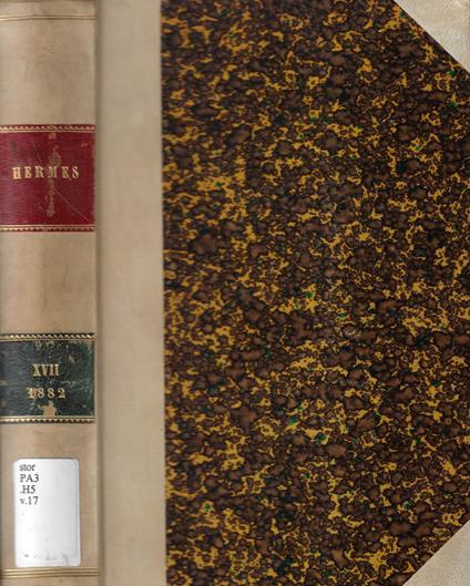 Hermes Vol. XVII 1882 - copertina