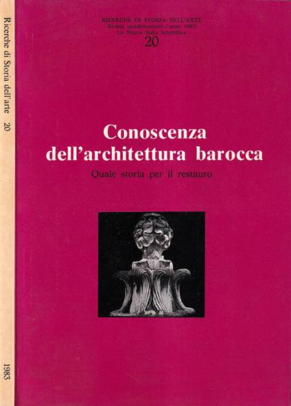 Conoscenza dell'architettura barocca - copertina