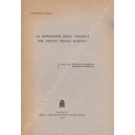 repressione della violenza nel diritto penale romano - Giannetto Longo - copertina