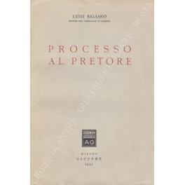 Processo al pretore - Luigi Balsamo - copertina