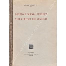 Diritto e scienza giuridica nella critica del concreto - Luigi Bagolini - copertina