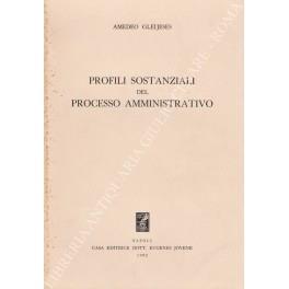 Profili sostanziali del processo amministrativo - Amedeo Gleijeses - copertina
