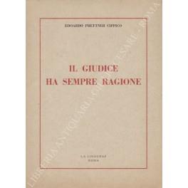 Il giudice ha sempre ragione - copertina